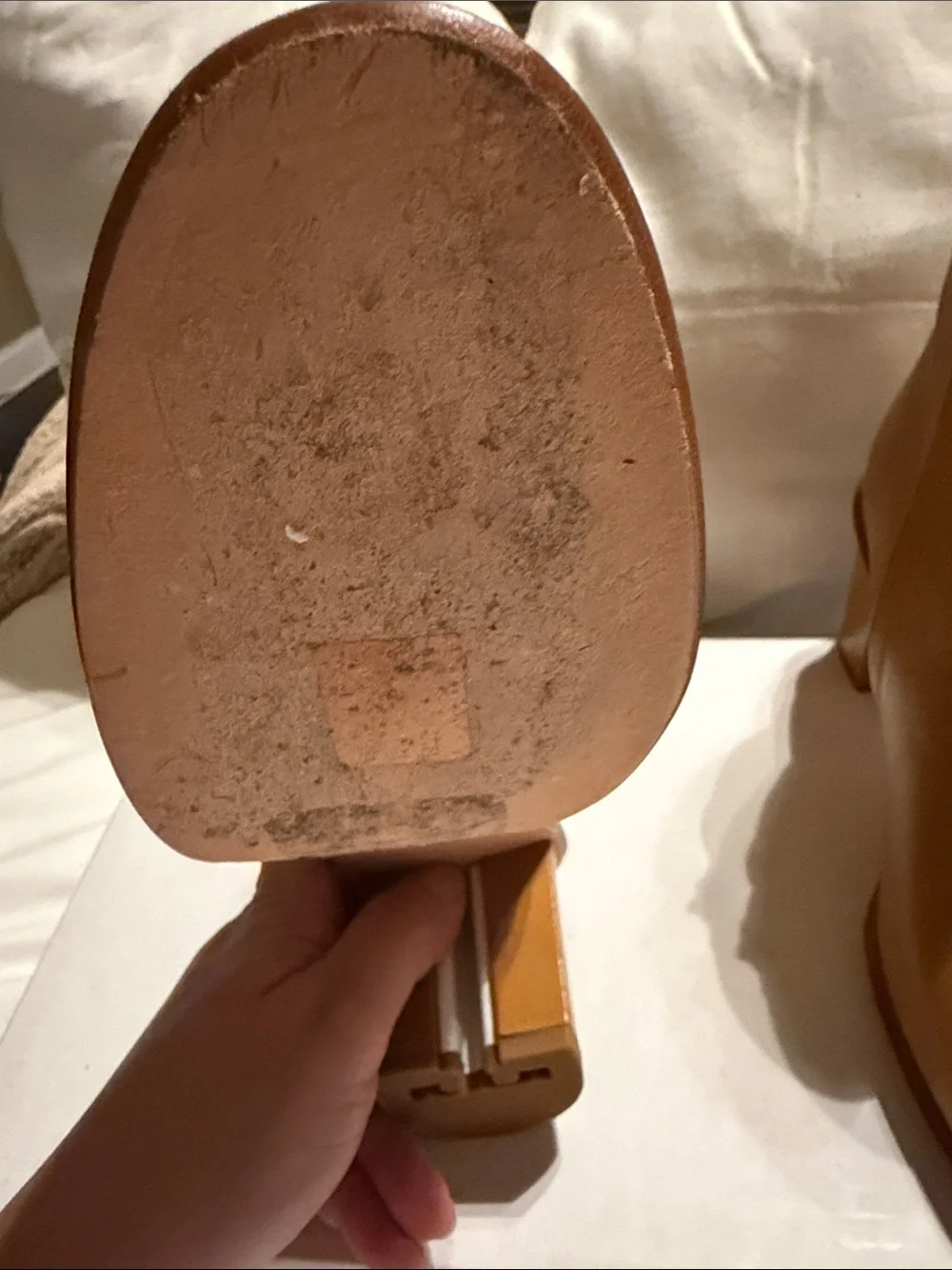 Tory Burch Cognac Leather Ankle Booties